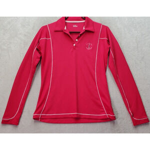 Under armour Golf Shirt Womens Small Pink Beacon‎ Hill Country Club Collared